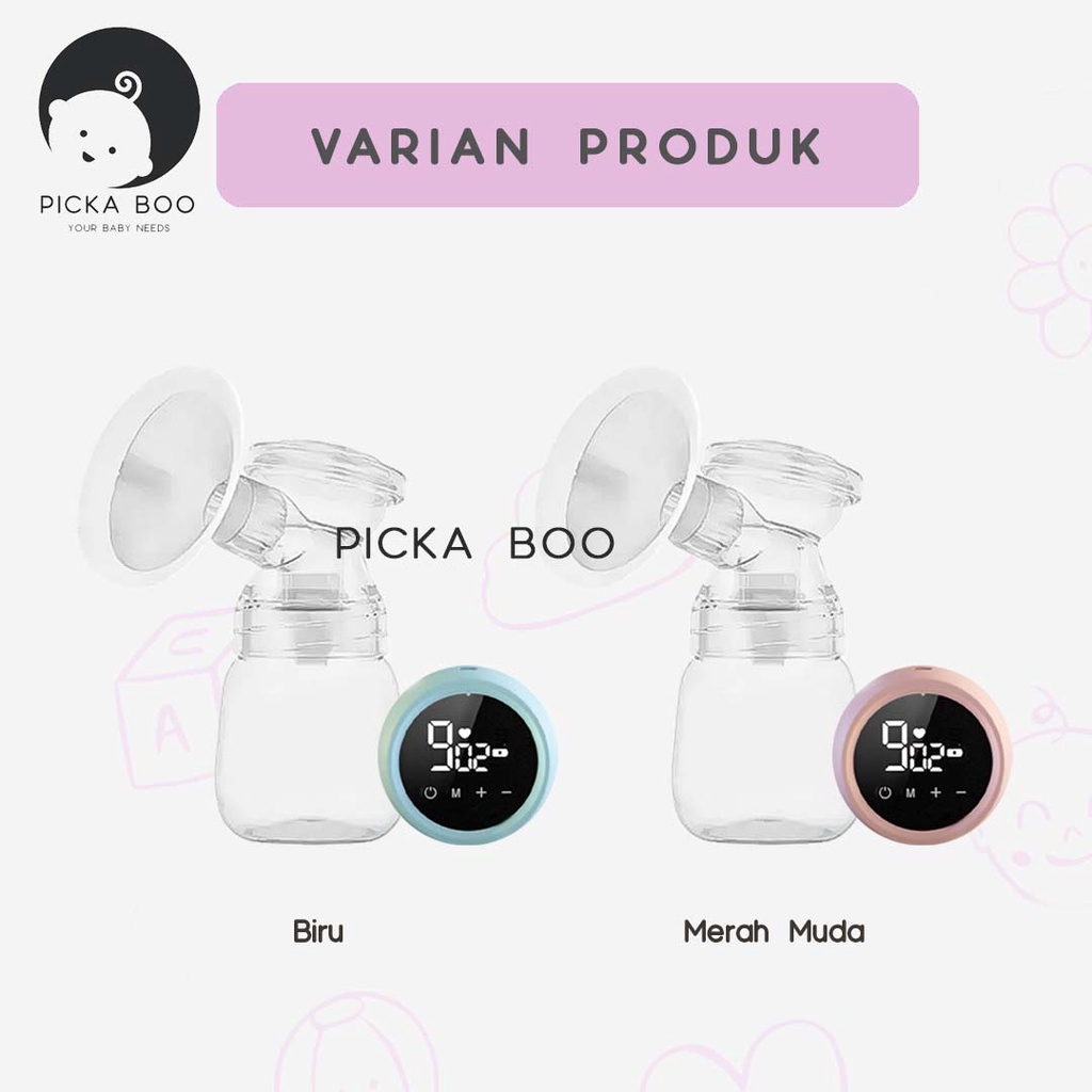 PICKA BOO Pompa ASI Portable Mudah Dibawa Kemana Saja FREE Dot dan Kabel USB