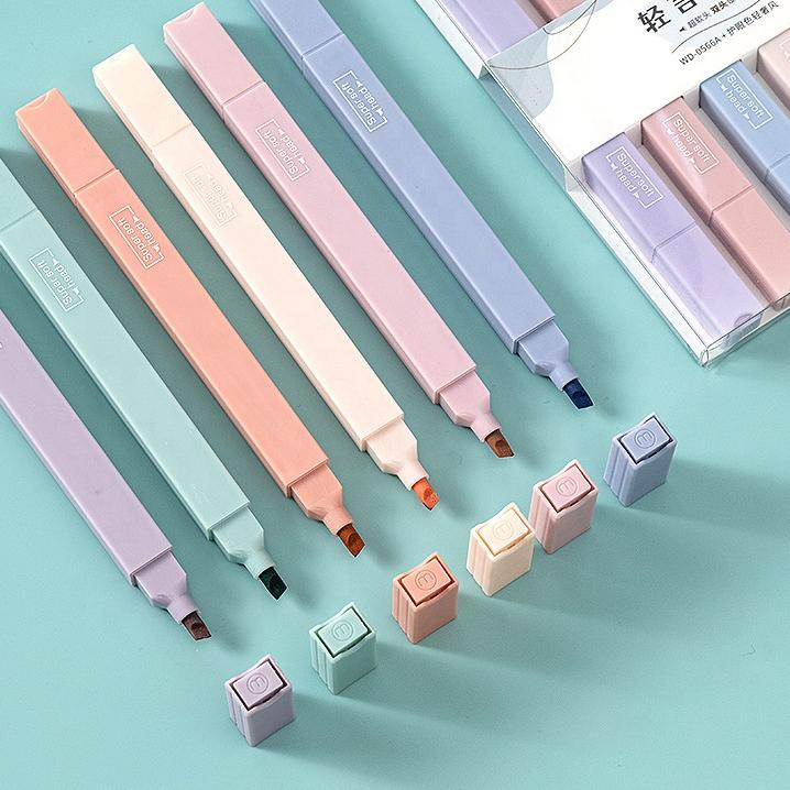 

Update KYUKA Highlighter Pen set Marker 2 in 1 pastel untuk alat tulis kantor sekolah / set dan satuan ン