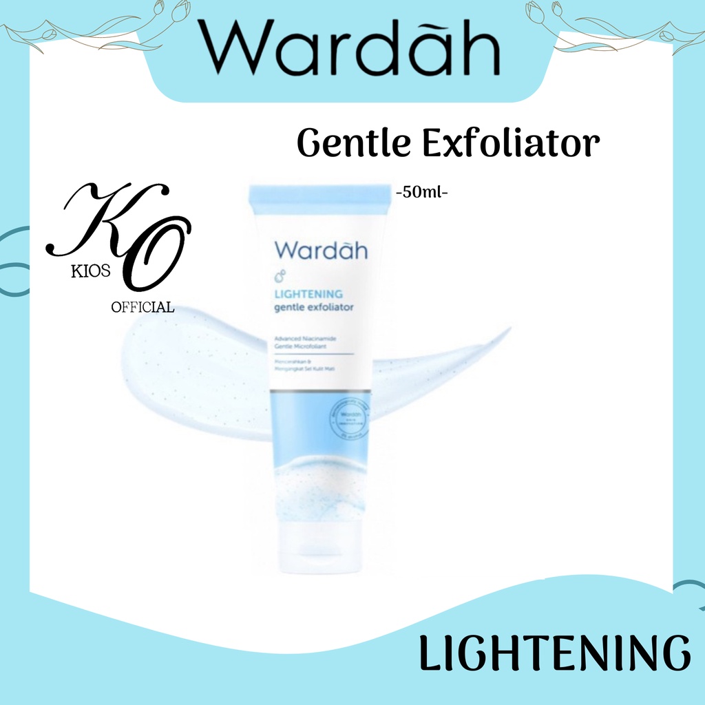 Wardah Lightening Gentle Exfoliator 50ml | Pembersih Wajah