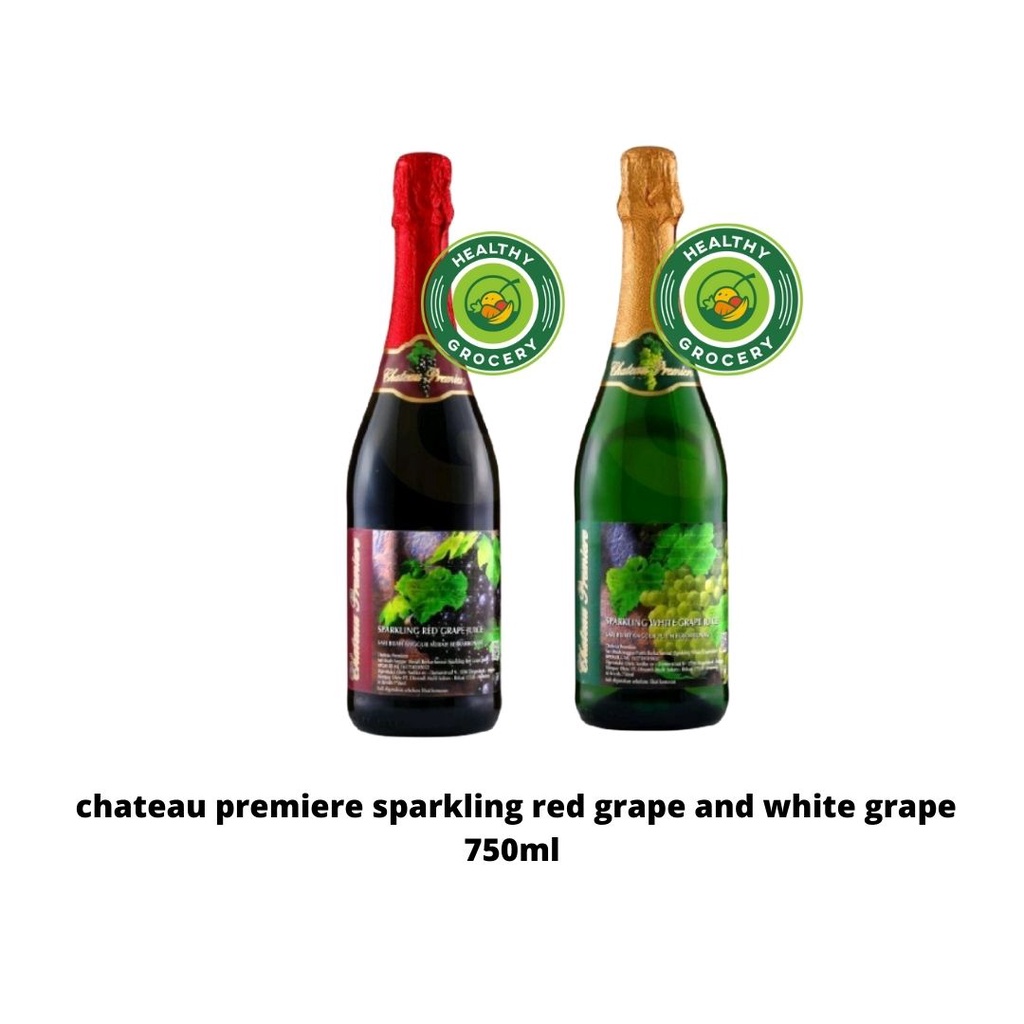 Chateau Premiere Sparkling Red / White  Grape Juice Drink 750ml