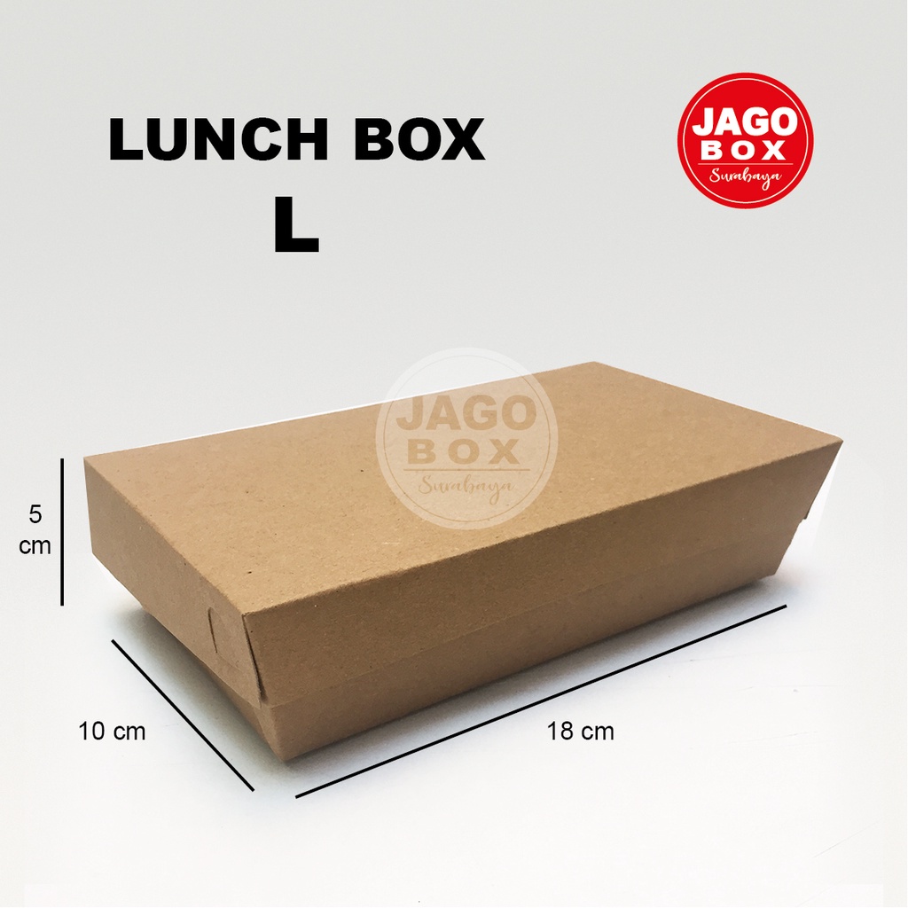 Lunch Box  L Kraft / Kemasan - Kotak Makanan Take Away