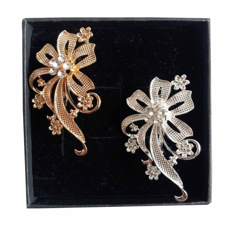 1 Buah Bros Brooch Dada / Hijab /Jilbab Stainless Multiwarna Aneka Model