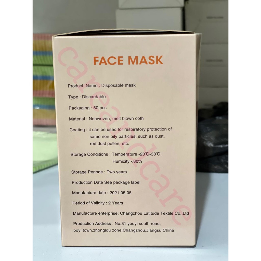 masker duckbill ALKINDO face mask per box isi 50