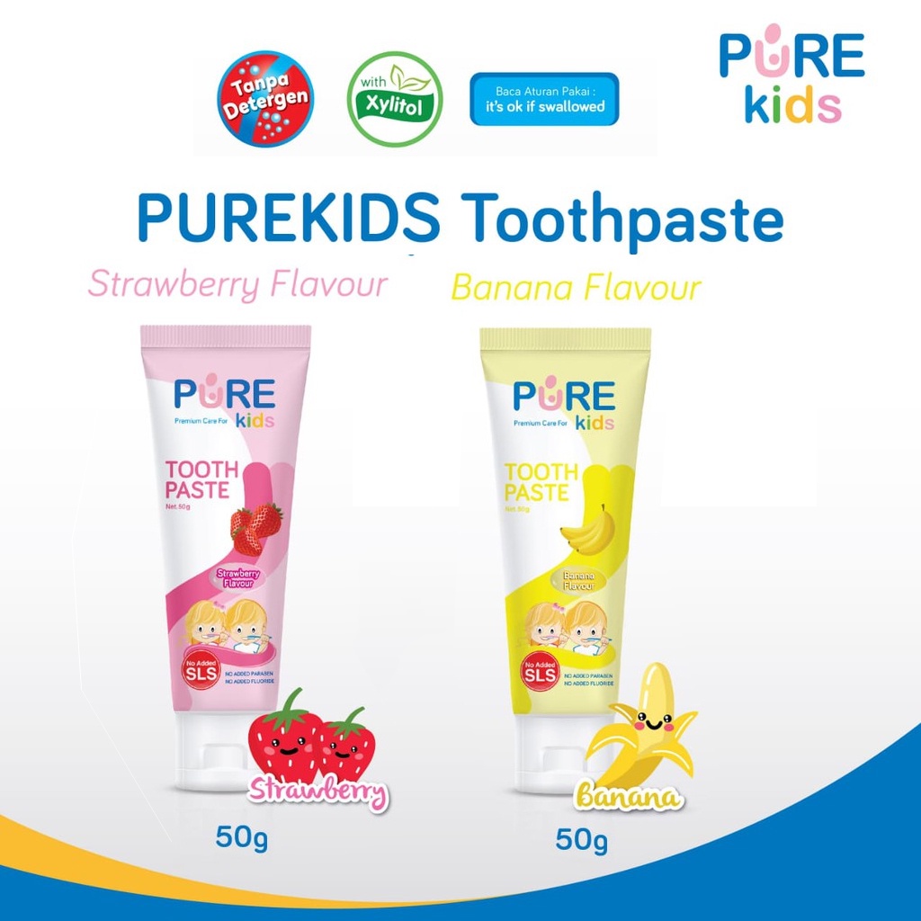 Pure Kids Toothpaste / Pasta Gigi Anak - 50gr