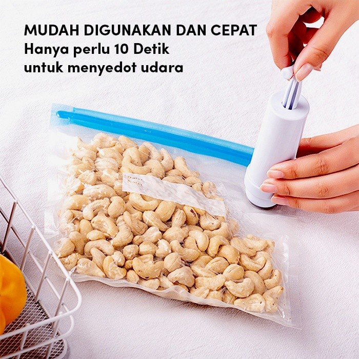 Vakum Makanan Praktis 1 Pack Get 10 Pcs