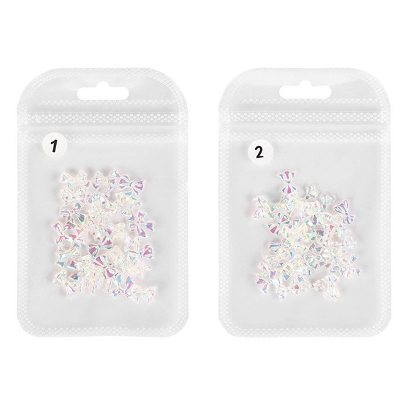 Siy 30pcs Pita Kupukupu 3d Bahan Resin Untuk Dekorasi Nail Art Charms