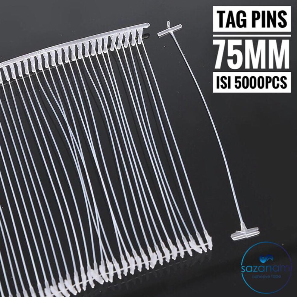 

TERMURAH PUTIH 75 TAG PINS ARROW TOP PIN 75MM ISI REFILL TAG GUN PUTIH 5000PCS