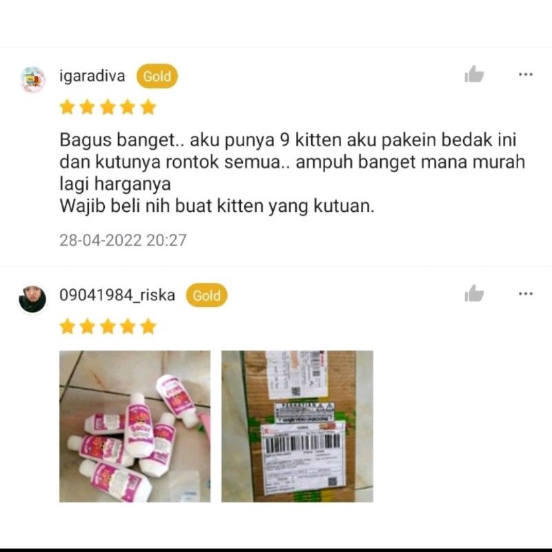 Bedak  Kucing kitten Anti Kutu Jamur Scabies Grooming Kucing Bedak Kutu Kucing FEFARM