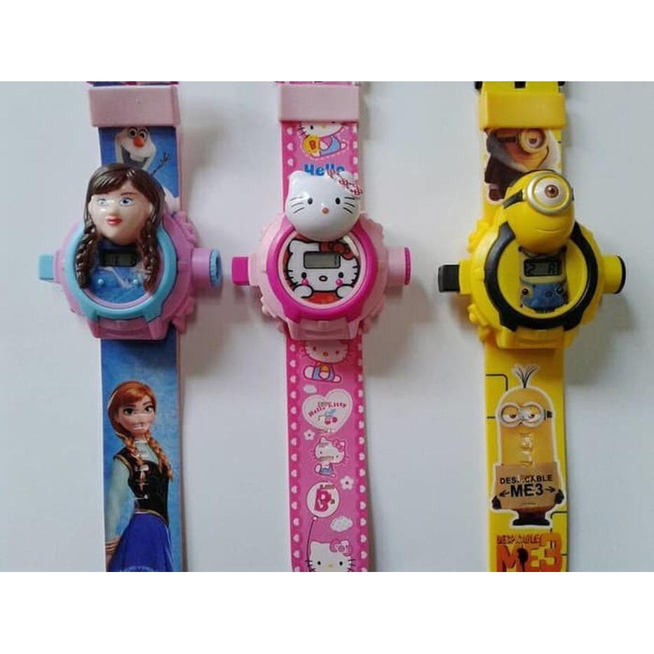 Unik souven hadiah kado ultah unik jam tangan anak karakter disney Murah