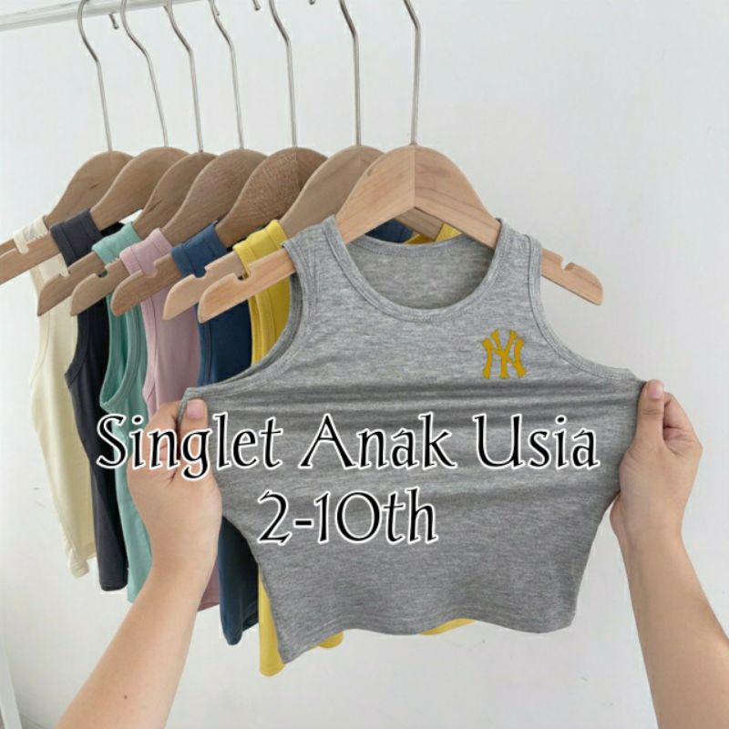 Singlet Anak NY GOLD Usia 2-10th Baju Singlet Anak Kaos Singlet Anak