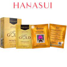 HANASUI Naturgo Lightening Peel Off Face Mask 10g Black Gold Anti Aging Masker Hitam Komedo Masker Wajah Mineral Mud Mask