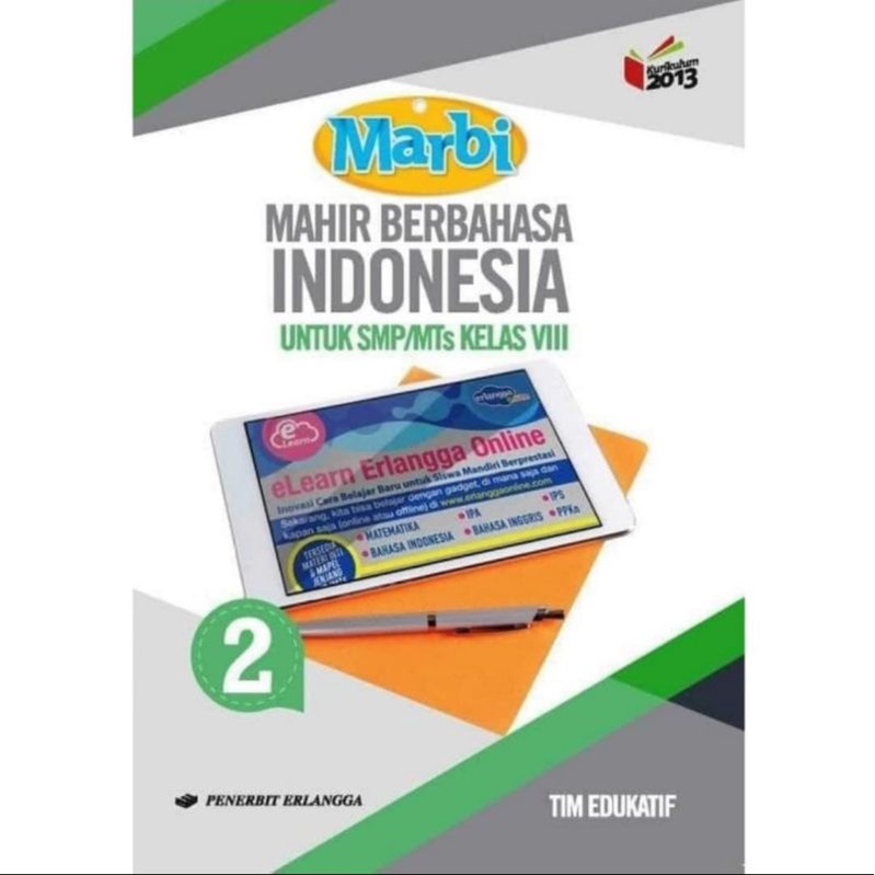 Buku Pelajaran Marbi Mahir Berbahasa Indonesia Kelas 1,2,3 SMP/MTs Kurikulum 2013 Revisi