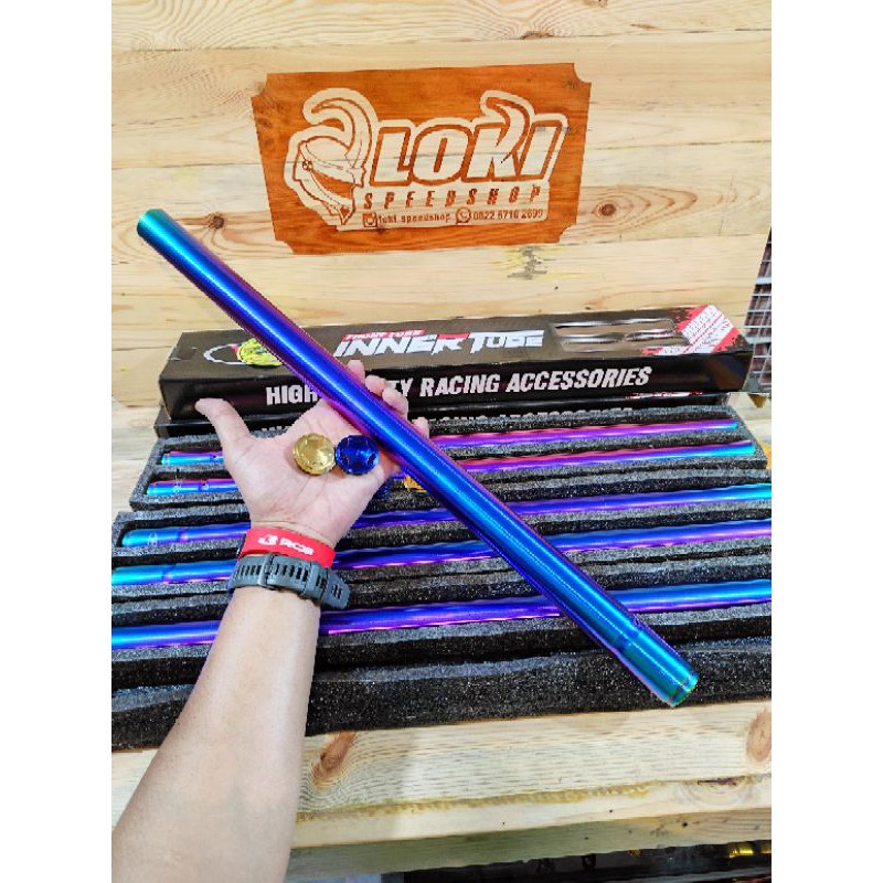 As Shock Skok Pipa Depan Ninja 150 R RR Vixion Scorpio Rxking 26 30 31 33 mm MP Tiger Blue Gold Rainbow VRD V1 CJDW-5