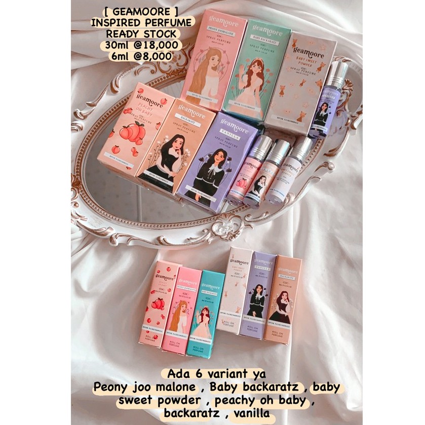 PARFUME GEAMOORE ROLL ON 30ml / 6ml / Inspired perfume