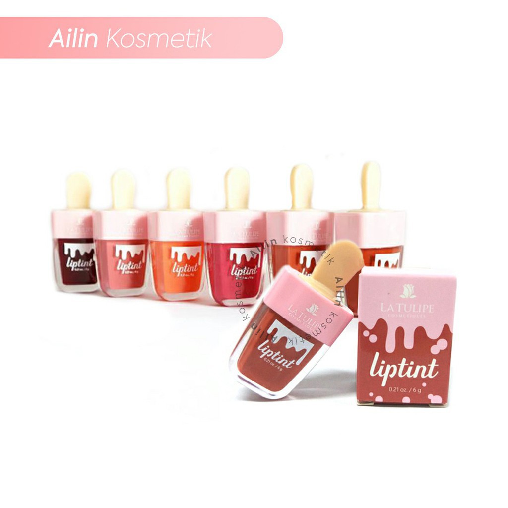 La Tulipe Liptint Ice Cream / Lip Tint Latulipe - BUTTER SCOTCH  by Ilegan.id