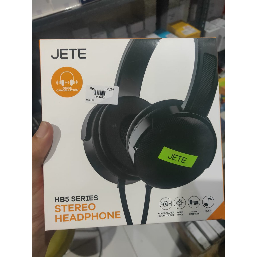 JETE Headphone HB5 - Headset Stereo Full Bass - Garansi 1 Tahun.