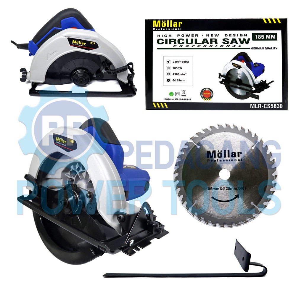 MOLLAR CS5830 CIRCULAR SAW MESIN GERGAJI LISTRIK POTONG KAYU TRIPLEK