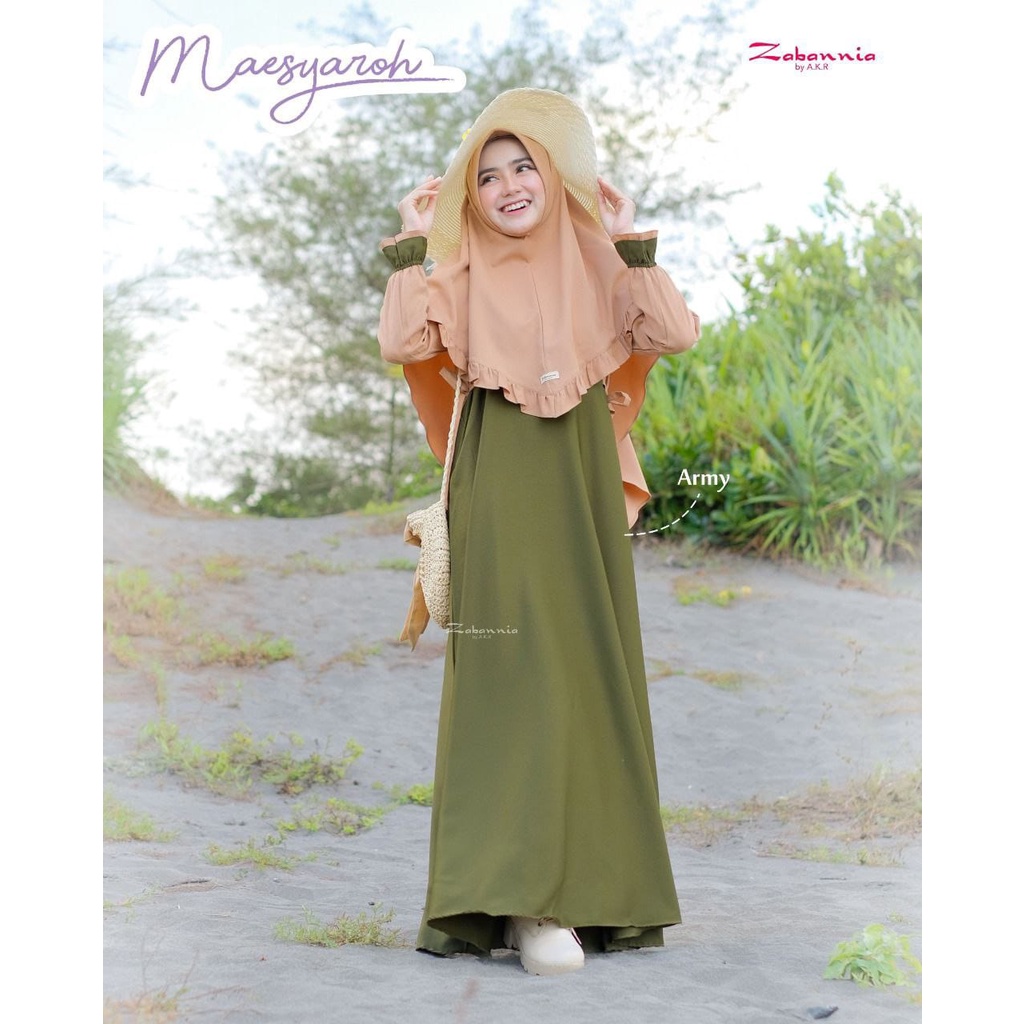 GAMIS MAESYAROH BY ZABBANIA DRESS MUSLIM/DRESS ONLY