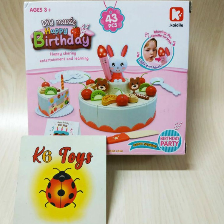 Jual Mainan Kue Ulang Tahun Set Bisa Di Potong | Shopee Indonesia