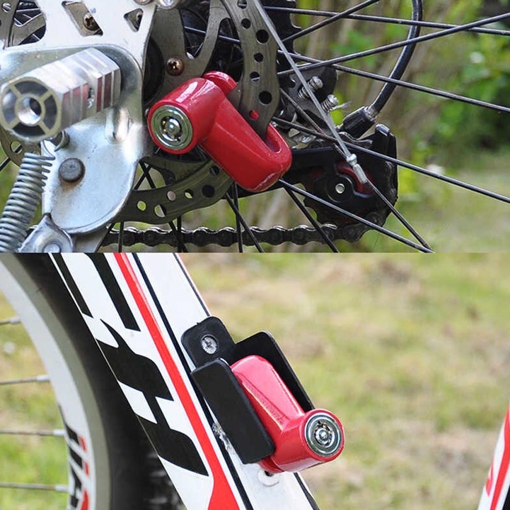 Gembok Cakram Sepeda Motor / Kunci Gembok Velg / Gembok Kendaraan Lock Anti Maling / Gembok Kunci Pengaman Kendaraan / Gembok Velg Sepeda Motor