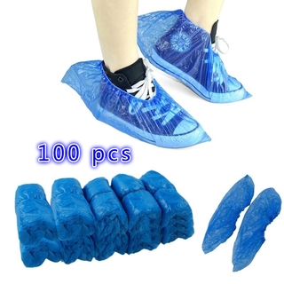 100Pcs Sarung Pelindung Sepatu  dengan Bahan Plastik Tahan  