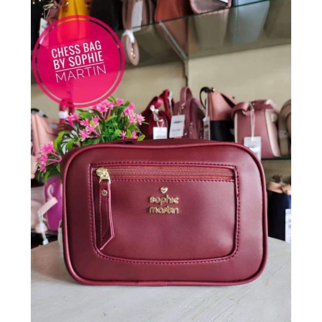 TAS CHESS : MAROON / MOCCA / MUSTARD / PINK SOPHIE MARTIN PARIS PROMO SELEMPANG WANITA WOMAN BAG