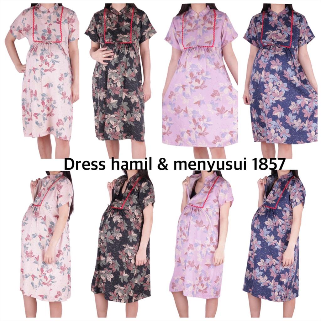 DRESS HAMIL DAN MENYUSUI KATUN 1857 (pilih salah satu warna)