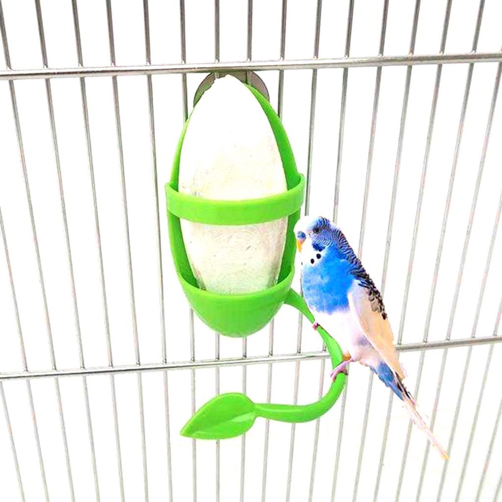 [Elegan] Nuri Feeder Conure Love Burung Cockatiel Plastik Gantung Makanan Pet Food Container