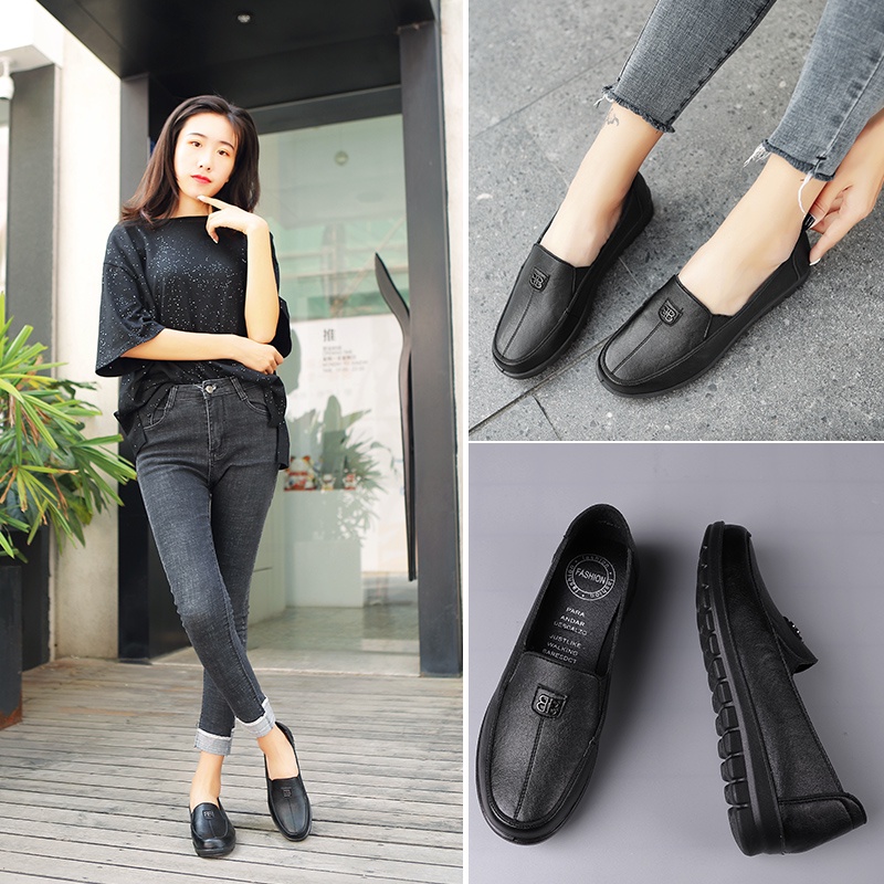 MM92 Sepatu Kerja loafers Wanita Import