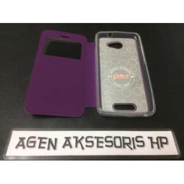 Flip Case Andromax A B Smartfren 4G LTE 4.5 inchi FlipCover Sarung Buku HP