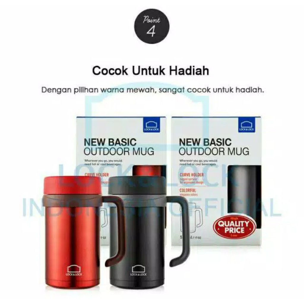 [Lock n Lock] Table Mug Hot &amp; Cool 500ml