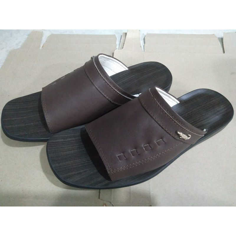 arisf sandal kulit/sandal kulitcowok/sandalkulitterbaru/sandalkulitslop