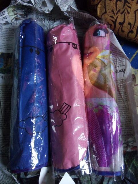 Payung Lipat Nf-15 Pink Motif Karakter Kartun Motif Karakter Kartun