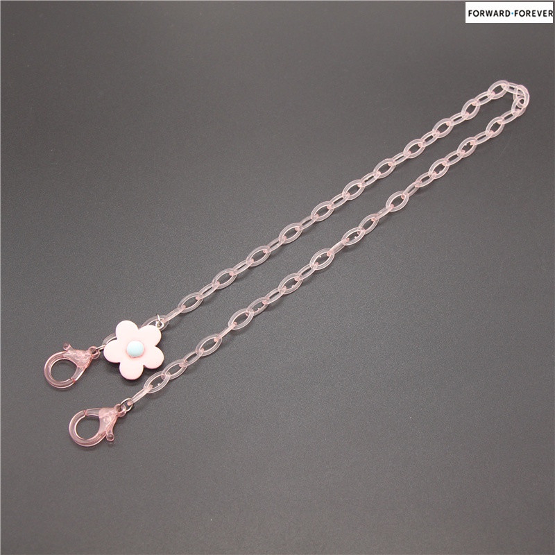 [New Product] Acrylic Transparent Mask Chain Flower Pendant Mask Anti-lost Lanyard M60067