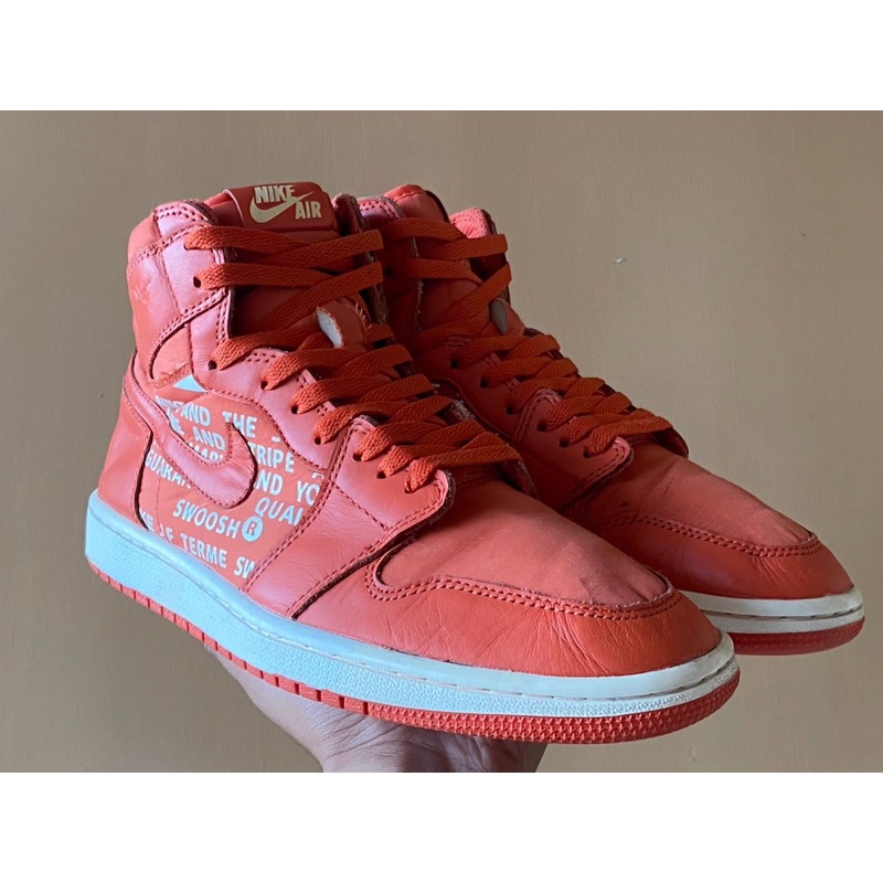 Sepatu Nike AJ 1 Retro Swoosh “Vntg Coral” 43
