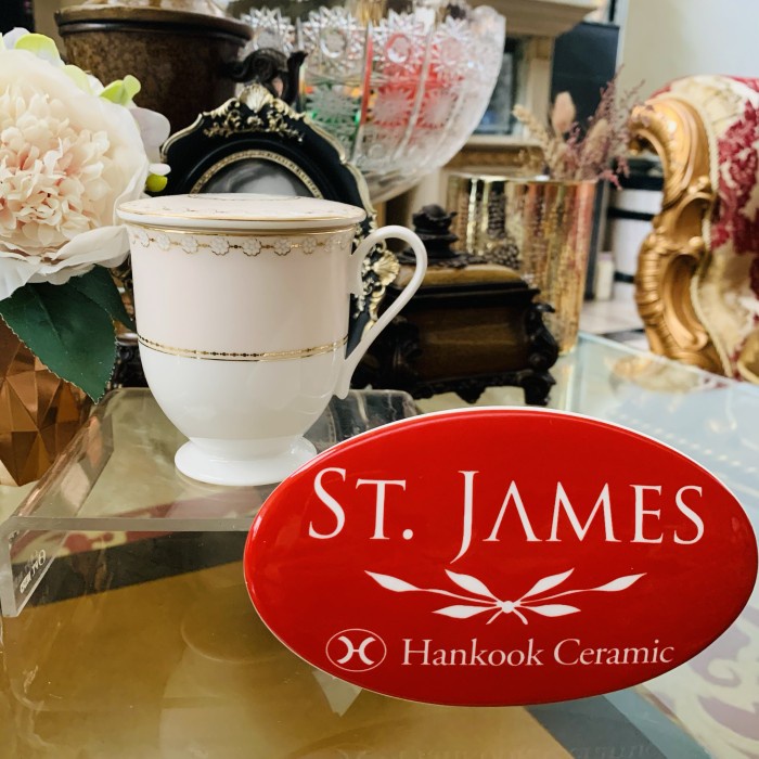 Mug / Gelas / Saint James / Floral Strand / Mug / Saucer / Tutup /