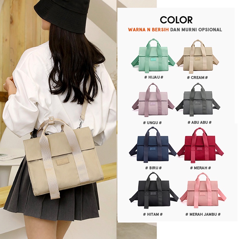 COLORFUL FOX 0418 Wanita Tas Sling Bag anti air Tas selempang anak Wanita Hand Bag Wanita Korea Colorful bags