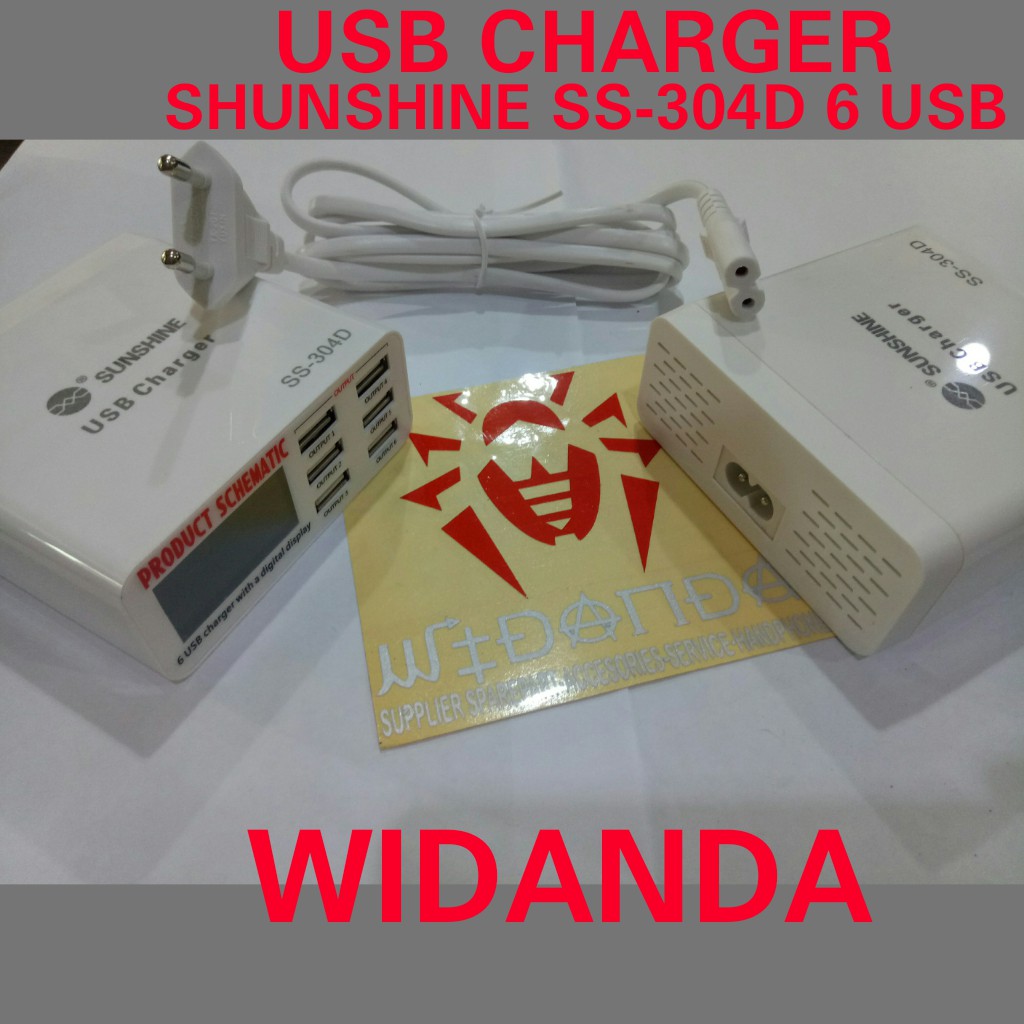 USB CHARGER (6 USB) SUNSHINE SS-304D