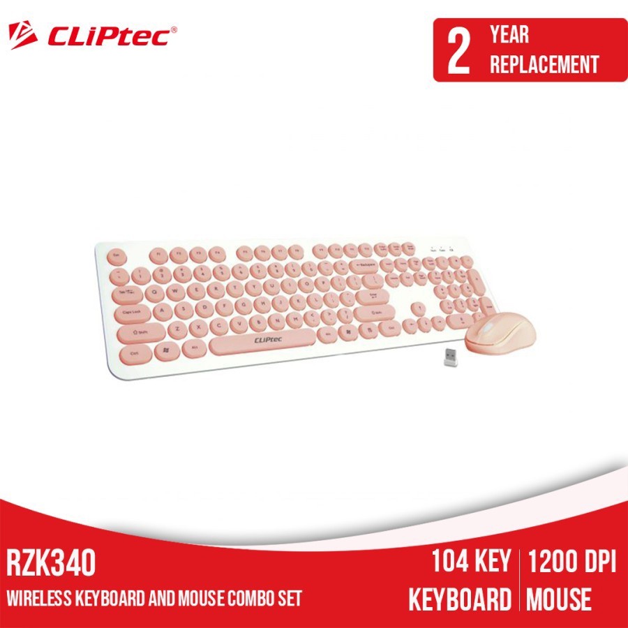 Keyboard Mouse Wireless Altec Lansing ALBC6314 / Cliptec RZK340 Combo Color Original