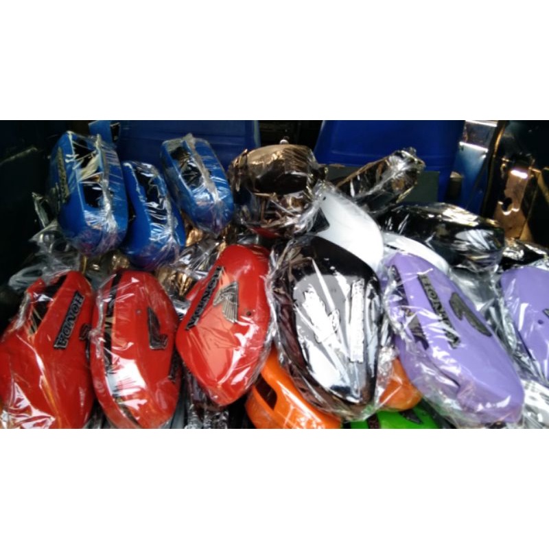 Tutup aki c70 box aki c70 tempong c70 cover accu honda c70 almunium 1 set sepasang kanan kiri warna lengkap