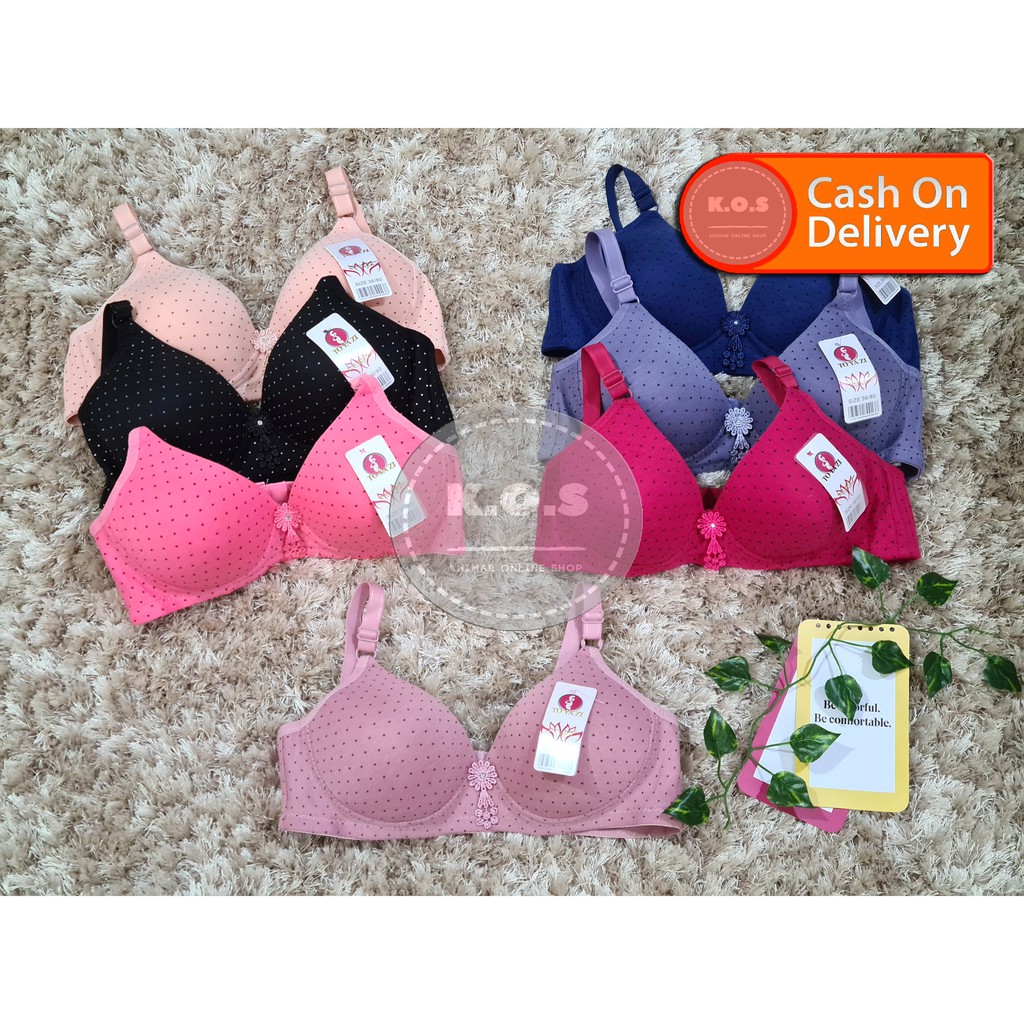 BRA BH BUSA CORAK BINTIK SIZE 34-44 KAIT 3