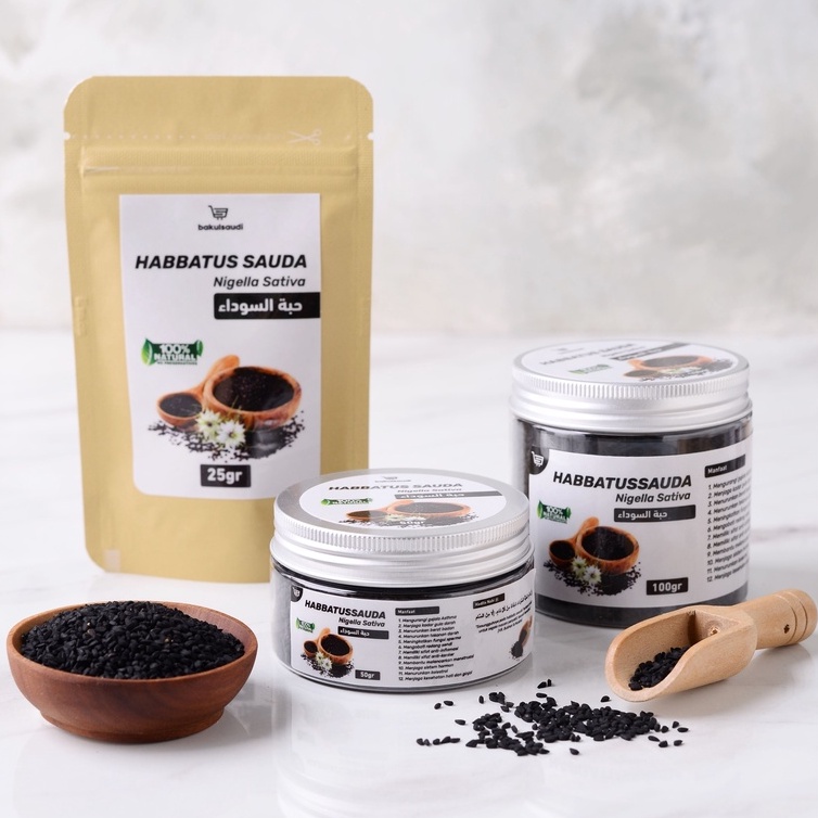 Habbatusauda Murni Premium Original 100% Serbuk Kapsul Biji Habbatussauda Jinten Jintan Hitam