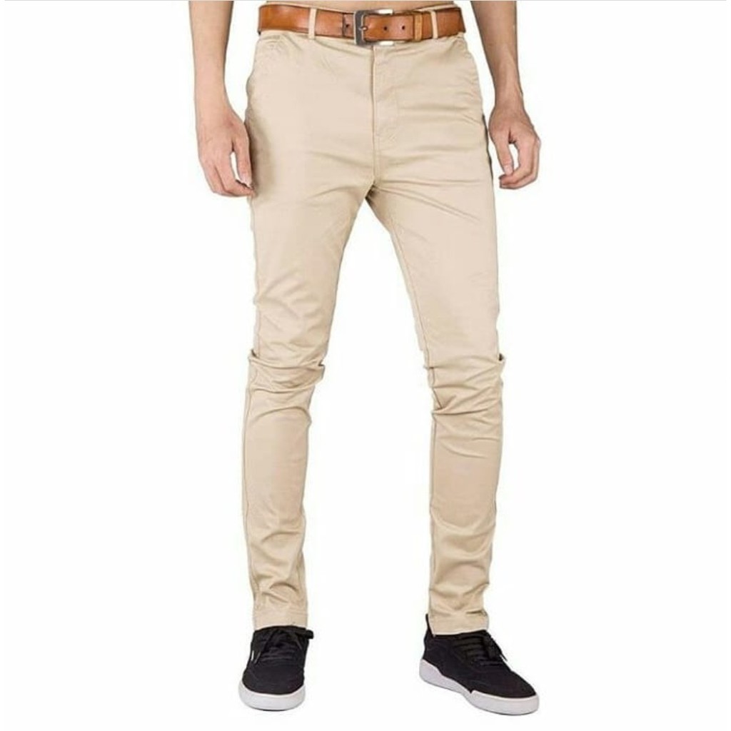  CELANA  CHINO  PANJANG PRIA WANITA CREAM WAME Shopee Indonesia