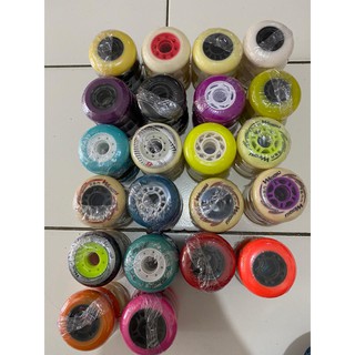 Roda Sepatu Roda Inline Skate Karet 4Biji Campur Warna Roda Sepatu Roda Inline Skate Karet 4Biji Campur Warna