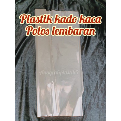 

Plastik kado kaca polos /plastik bungkus Souvenir polos bening