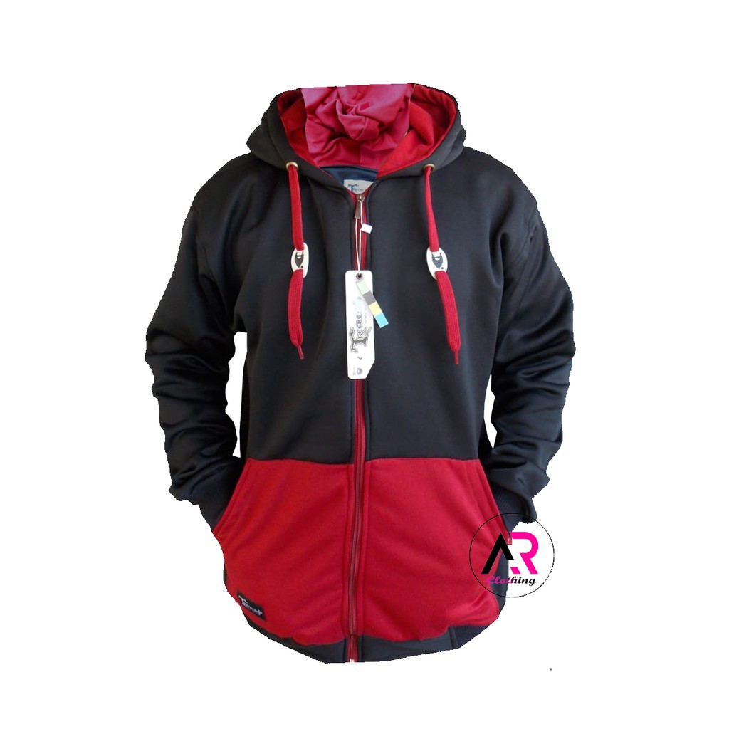 [Bayar Di Tempat] Jaket Sweater Hoodie Zipper Original Treebeard Warna Kombinasi