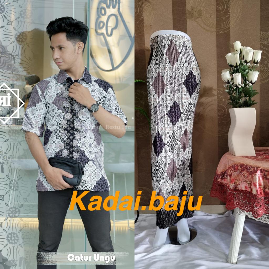 Kadai.baju / Batik couple  / Setelan batik couple / Kemeja batik couple / Rok plisket couple