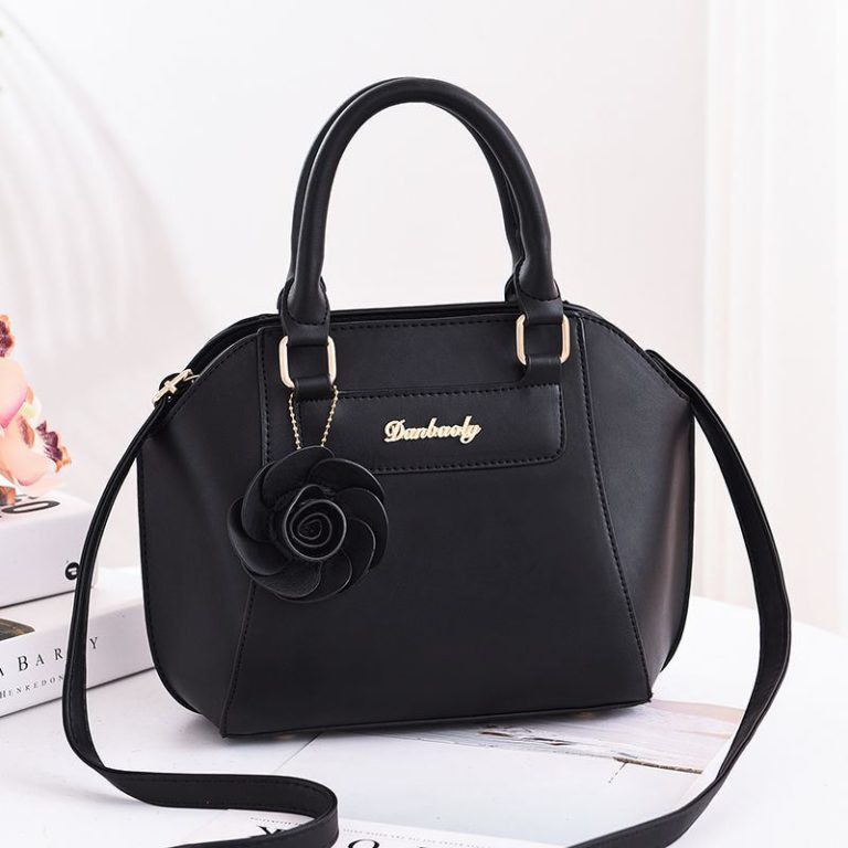 GI 1128 RISCE TAS HAND BAG GANTUNGAN BUNGA IMPORT WANITA CEWEK PEREMPUAN JAKARTA