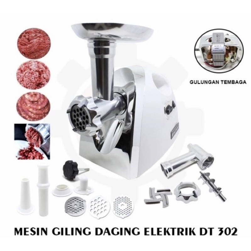 Mesin Gilingan Daging Meat Grinder Penggiling Daging Listrik DT 302