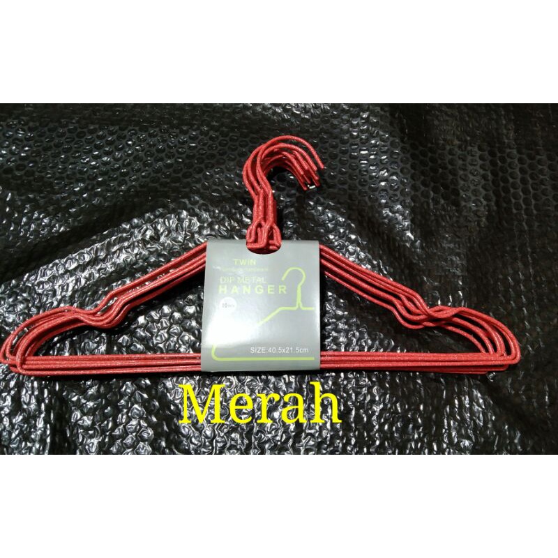 Hanger Kawat Coating Dewasa  ( 10PCS )